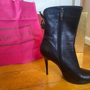 Italian made high heel boots. (pre-owned)